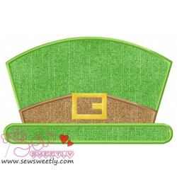 St. Patrick's Leprechaun Hat Applique Design Pattern-1