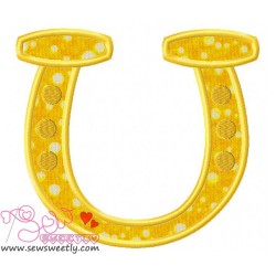 St. Patrick's Day Good Luck Horseshoe Applique Design Pattern-1