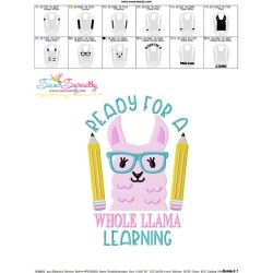 Ready For a Whole Llama Learning Embroidery Design Pattern-3