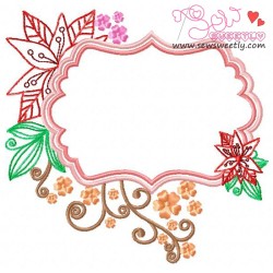 Floral Frame-5 Embroidery Design Pattern-3