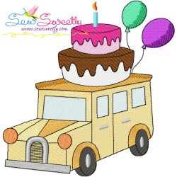 Birthday Transportation Embroidery Design Bundle-7