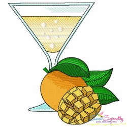 Fruit Juice Glasses Embroidery Design Bundle-8
