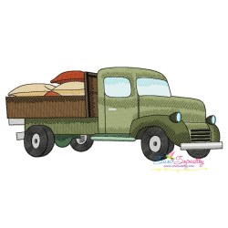 Farmer Truck-9 Embroidery Design Pattern-1
