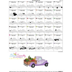 Farmer Truck-1 Embroidery Design Pattern-3