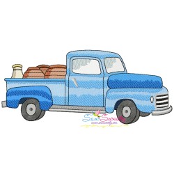 Farmer Truck Embroidery Design Bundle-6