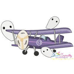 Halloween Aircrafts Embroidery Design Bundle-10