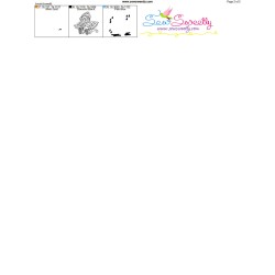 Rainy Baby Dinosaur-8 Embroidery Design Pattern-4