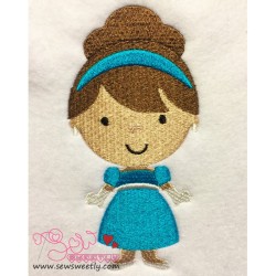 Classic Princess 03 Embroidery Design Pattern-1