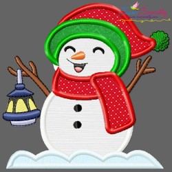 Christmas Snowman Applique Design Bundle-6