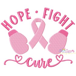Breast Cancer Awareness Embroidery Design Bundle-7
