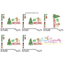 My 1st Christmas-2 Embroidery Design Pattern-2