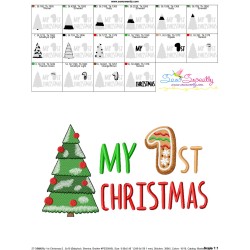 My 1st Christmas-2 Embroidery Design Pattern-3