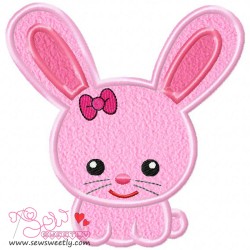 Miss Bunny Applique Design Pattern-5