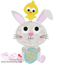 Bunny And Chick Applique Design Pattern-2