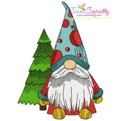 Christmas Gnomes Embroidery Design Bundle-6