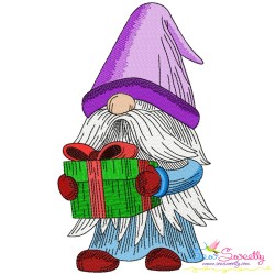 Christmas Gnomes Embroidery Design Bundle-4