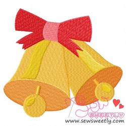 Christmas Bells Embroidery Design Pattern-1