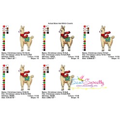 Christmas Llama-8 Embroidery Design Pattern-2