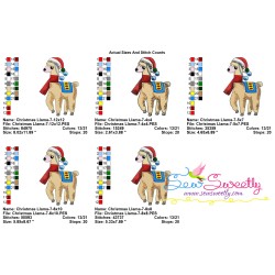 Christmas Llama-5 Embroidery Design Pattern-2