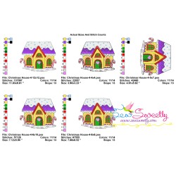 Christmas House-4 Embroidery Design Pattern-2