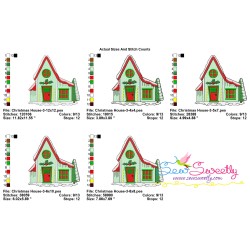 Christmas House-3 Embroidery Design Pattern-2