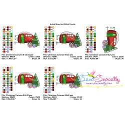 Christmas Caravan-8 Embroidery Design Pattern-2