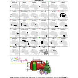 Christmas Caravan-8 Embroidery Design Pattern-3