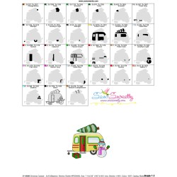 Christmas Caravan-7 Embroidery Design Pattern-3
