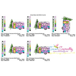 Christmas Caravan-6 Embroidery Design Pattern-2