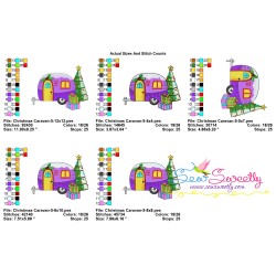 Christmas Caravan-5 Embroidery Design Pattern-2