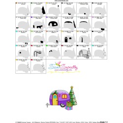 Christmas Caravan-5 Embroidery Design Pattern-3
