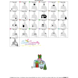 Christmas Caravan-4 Embroidery Design Pattern-3