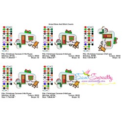 Christmas Caravan-3 Embroidery Design Pattern-2