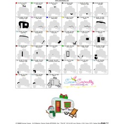 Christmas Caravan-3 Embroidery Design Pattern-3