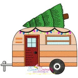 Christmas Caravans Embroidery Design Bundle-2