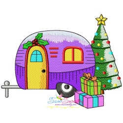 Christmas Caravans Embroidery Design Bundle-9
