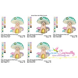 Gnome Mushroom House-9 Embroidery Design Pattern-2