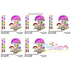 Gnome Mushroom House-8 Embroidery Design Pattern-2