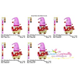 Valentine Gnome-8 Embroidery Design Pattern-2