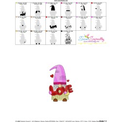 Valentine Gnome-8 Embroidery Design Pattern-3