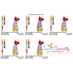 Valentine Gnome-5 Embroidery Design Pattern-2
