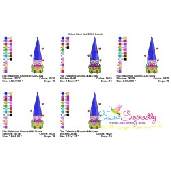 Valentine Gnome-4 Embroidery Design Pattern-2