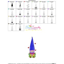 Valentine Gnome-4 Embroidery Design Pattern-3