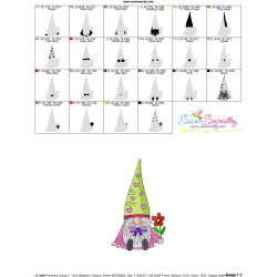 Valentine Gnome-3 Embroidery Design Pattern-3