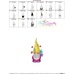 Valentine Gnome-2 Embroidery Design Pattern-3