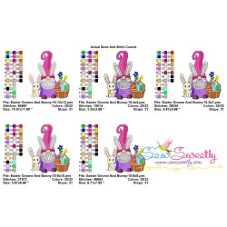 Easter Gnome And Bunny-10 Embroidery Design Pattern-2