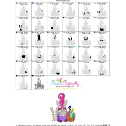 Easter Gnome And Bunny-10 Embroidery Design Pattern-3