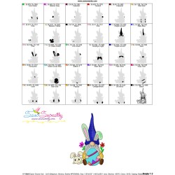 Easter Gnome And Bunny-8 Embroidery Design Pattern-3