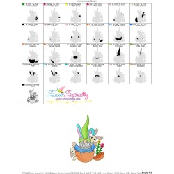 Easter Gnome And Bunny-7 Embroidery Design Pattern-3