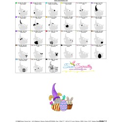 Easter Gnome And Bunny-3 Embroidery Design Pattern-3